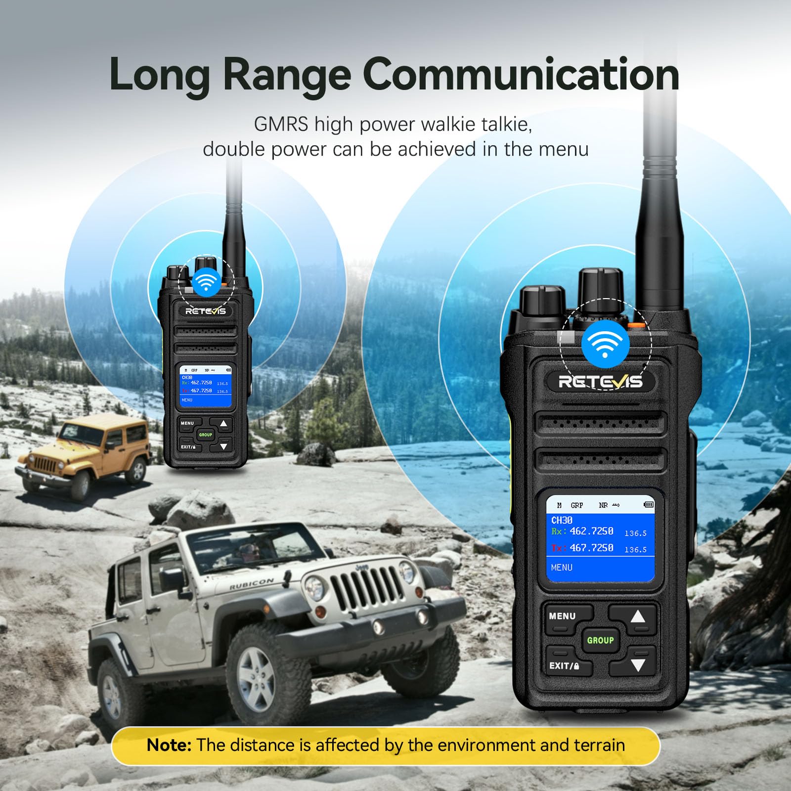 Foto 2 | Radio Bidireccional Retevis Nr30s Gmrs De Largo Alcance Ip67 2800 Mah - Venta Internacional.