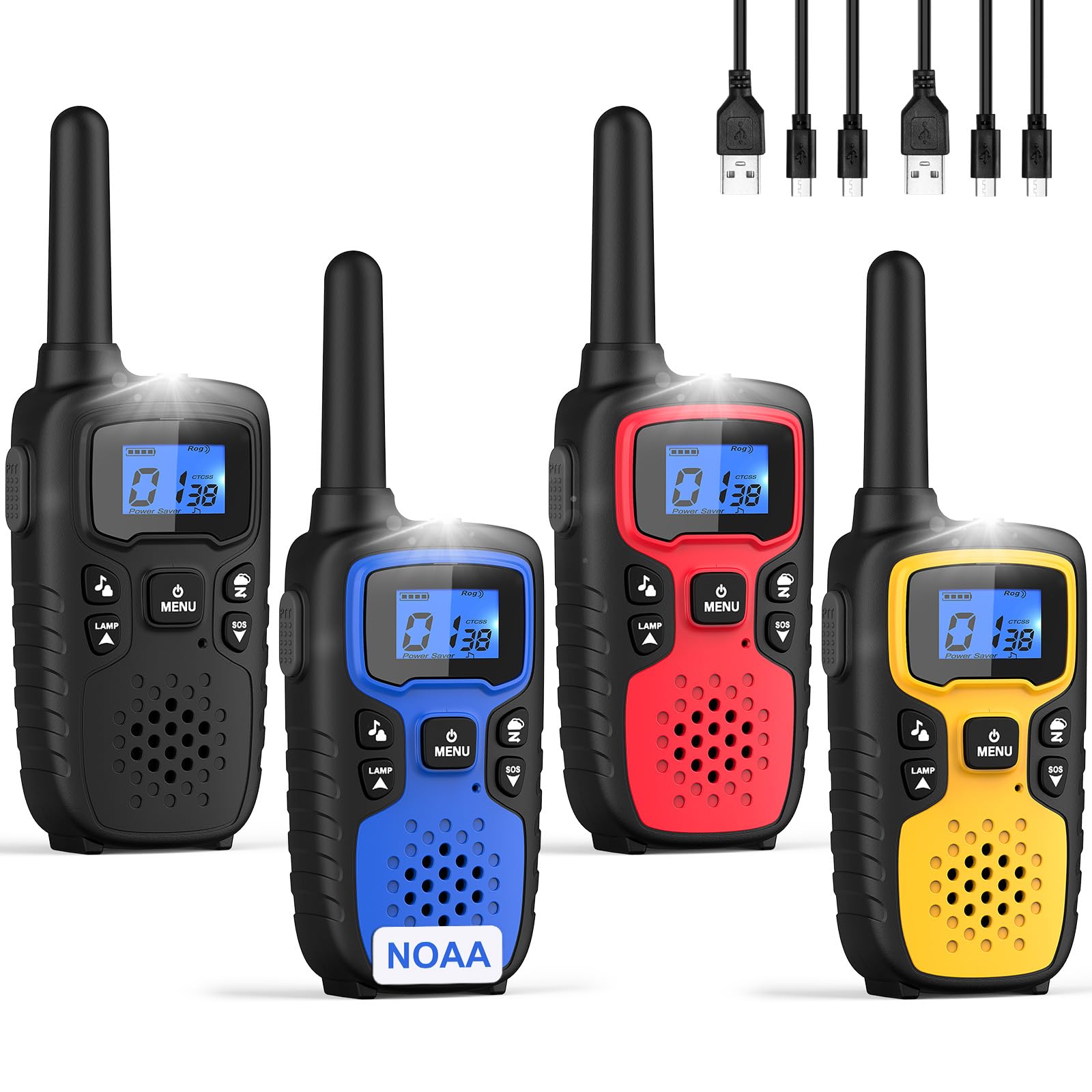 Foto 2 pulgar | Walkie Talkies Wishouse M9 Recargables De Largo Alcance, Paquete De 4 - Venta Internacional.