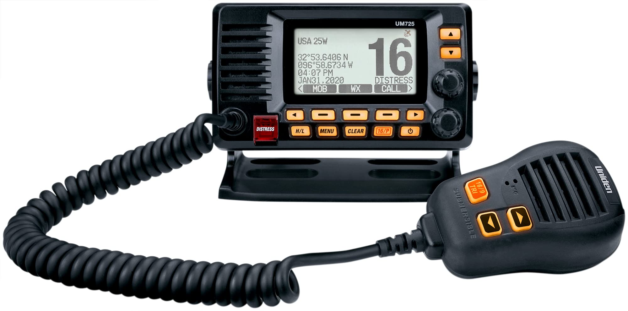 Foto 2 pulgar | Radio Vhf Marina Uniden Um725bk 1 W/25 W Con Tecnología Meteorológica De La Noaa - Venta Internacional.