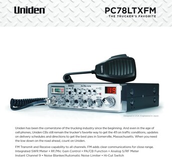 Foto 4 | Radio Cb Uniden Pc78ltxfm Profesional De 40 Canales Am/fm Con Medidor De Roe - Venta Internacional.
