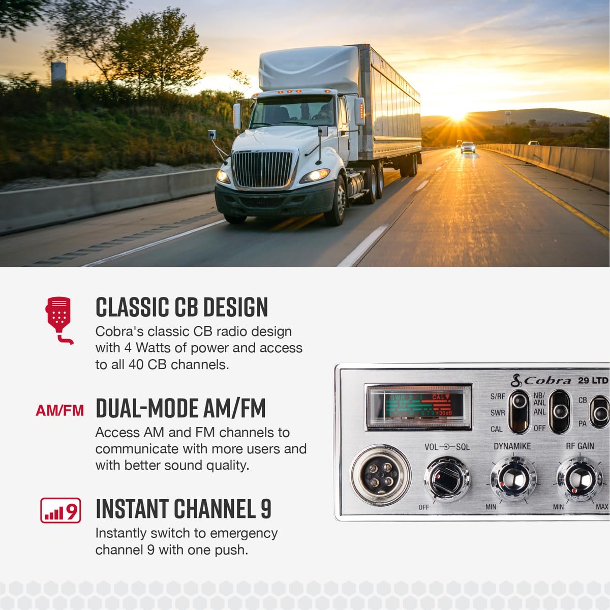 Foto 4 pulgar | Cb Radio Cobra 29 Ltd Classic Am/fm Con Salida De 4 W Y 40 Canales - Venta Internacional.