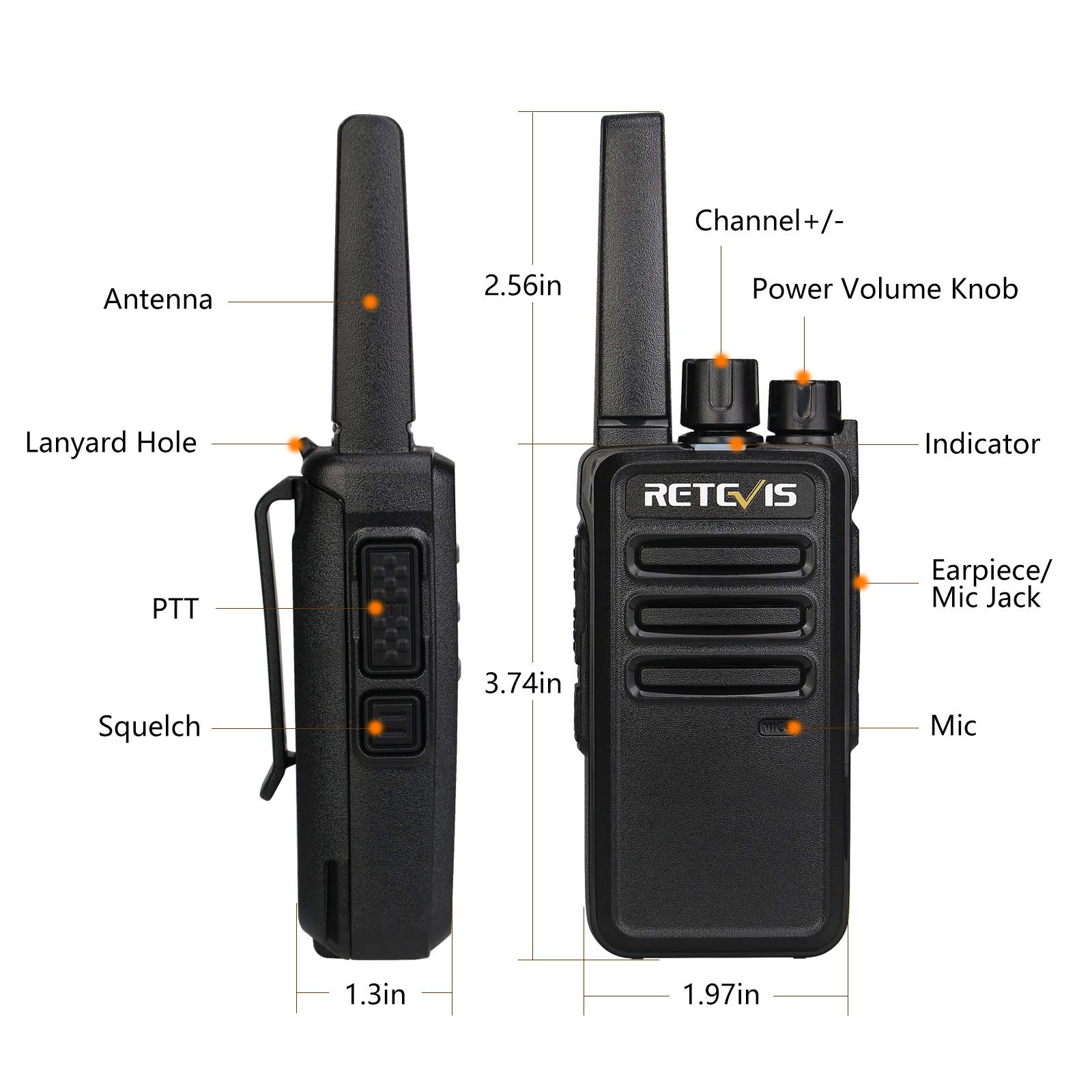 Foto 6 | Walkie Talkies Retevis Rt68 Recargables De Largo Alcance, Paquete De 20 - Venta Internacional.