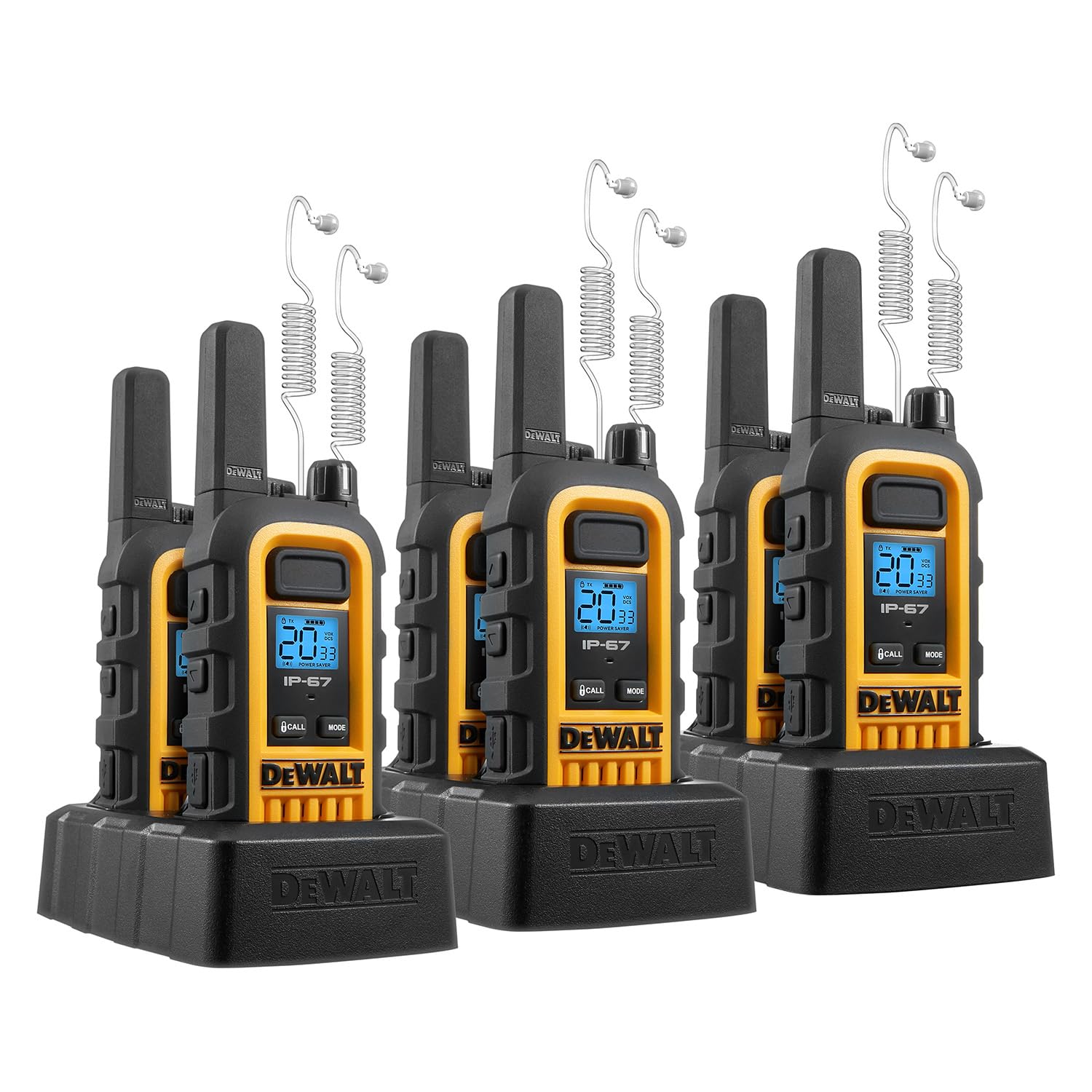 Foto 2 pulgar | Walkie Talkies Dewalt Dxfrs300, 1 W, Impermeable, Paquete De 6 Con Auriculares - Venta Internacional.