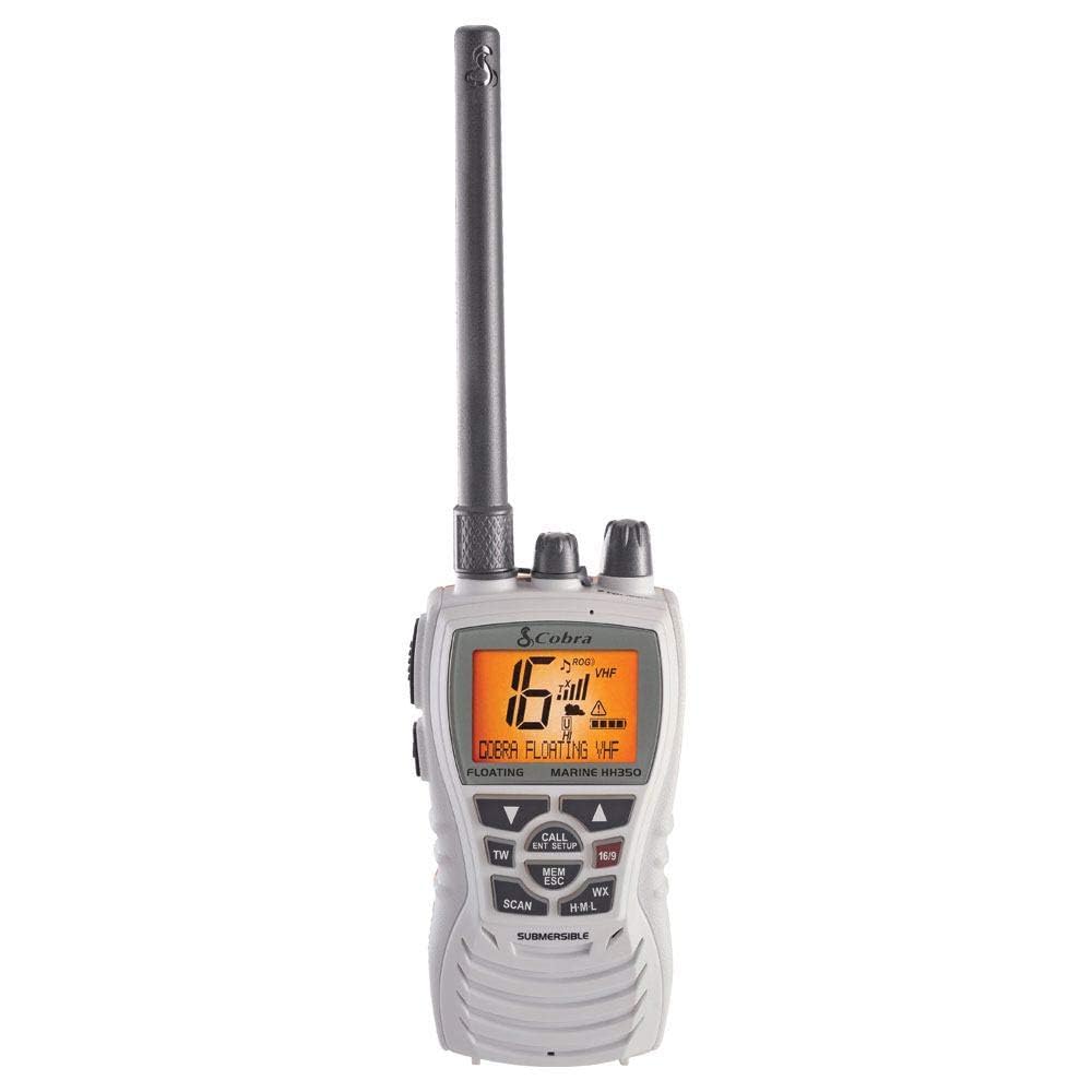 Foto 2 pulgar | Radio Vhf Portátil Flotante Cobra Mr Hh350 Flt 6w Blanca - Venta Internacional.