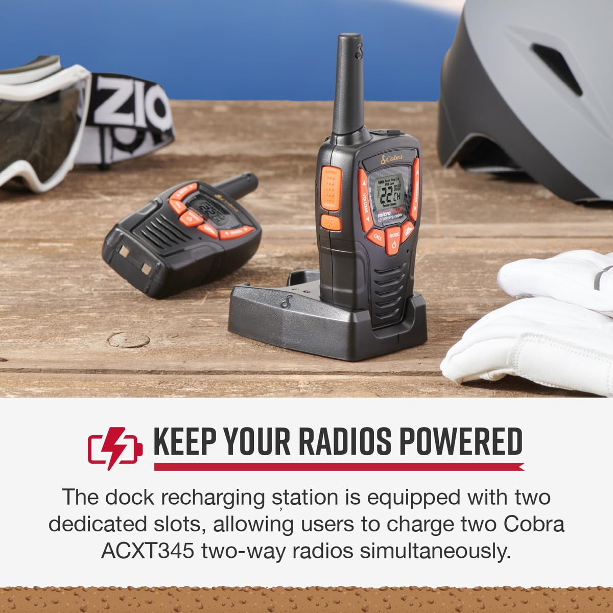 Foto 4 pulgar | Estación De Carga Cobra Acxt 300 Dock Para 2 Walkie Talkies - Venta Internacional.