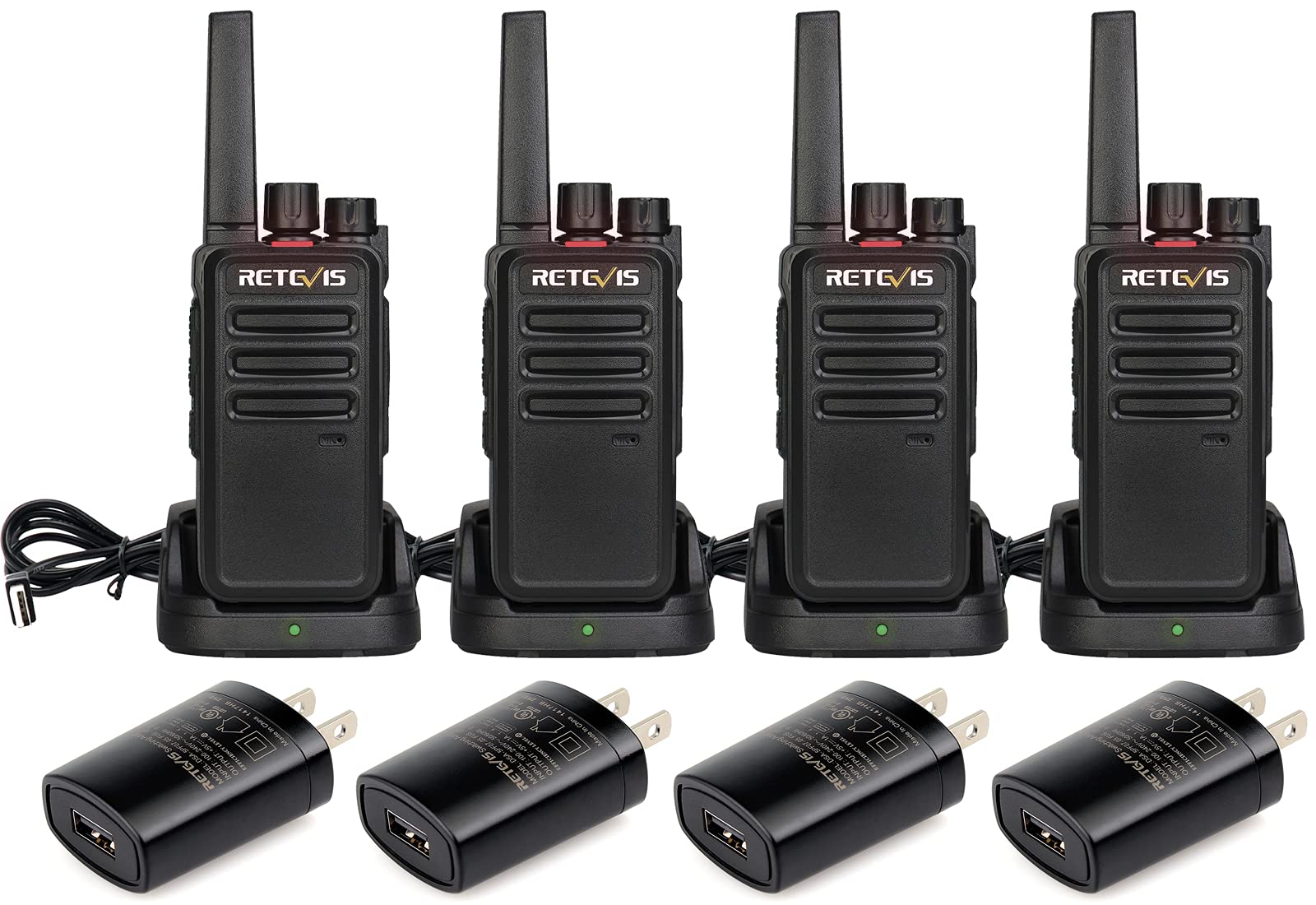 Foto 1 | Walkie Talkies Retevis Rt68 De Largo Alcance, 1200 Mah, Paquete De 4 - Venta Internacional.