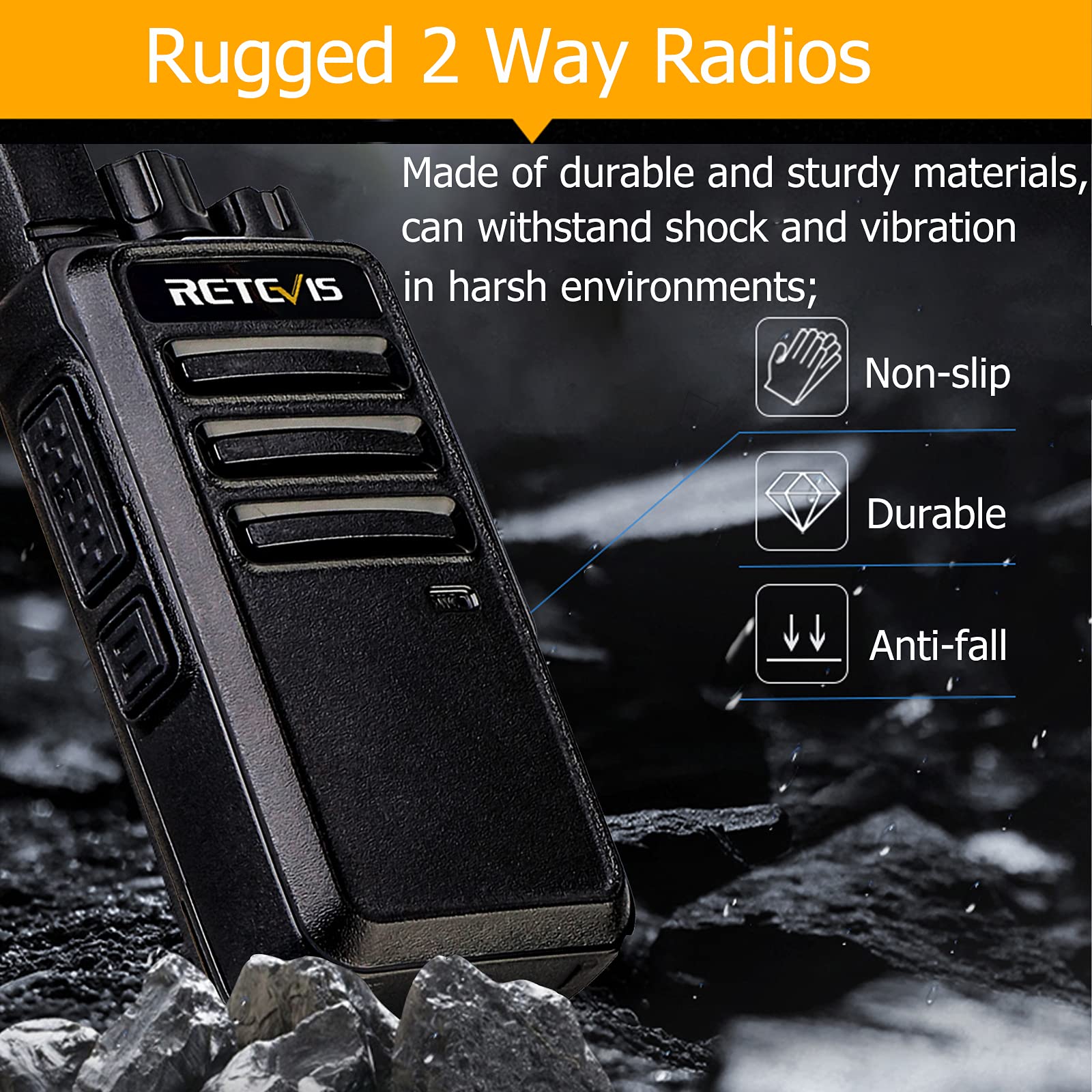 Foto 4 pulgar | Walkie Talkies Retevis Rt68 De Largo Alcance, 1200 Mah, Paquete De 4 - Venta Internacional.