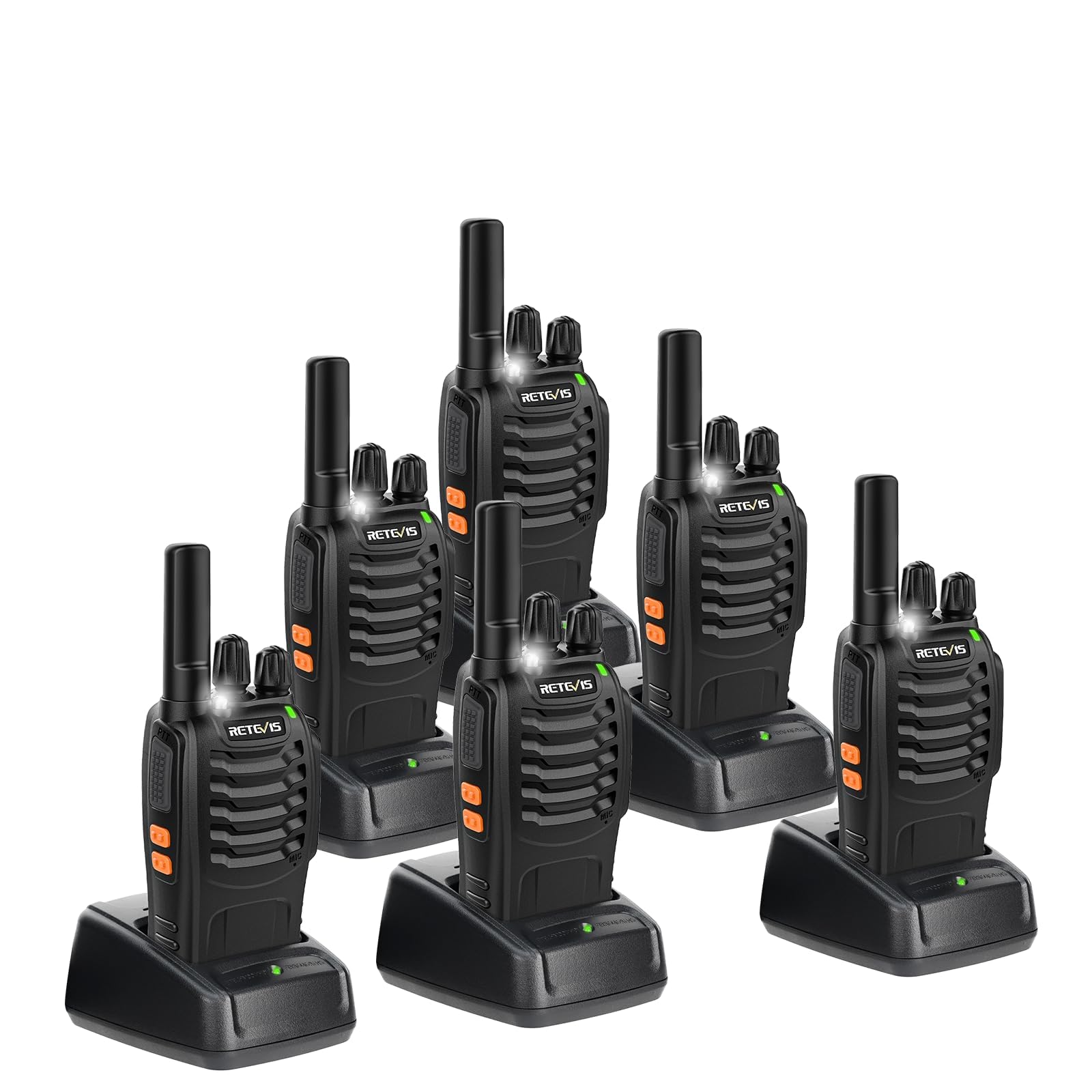 Foto 2 pulgar | Walkie Talkies Retevis H-777 Recargables De Largo Alcance, Paquete De 6 - Venta Internacional.