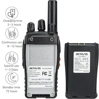 Foto 4 | Walkie Talkies Retevis H-777 Recargables De Largo Alcance, Paquete De 6 - Venta Internacional.