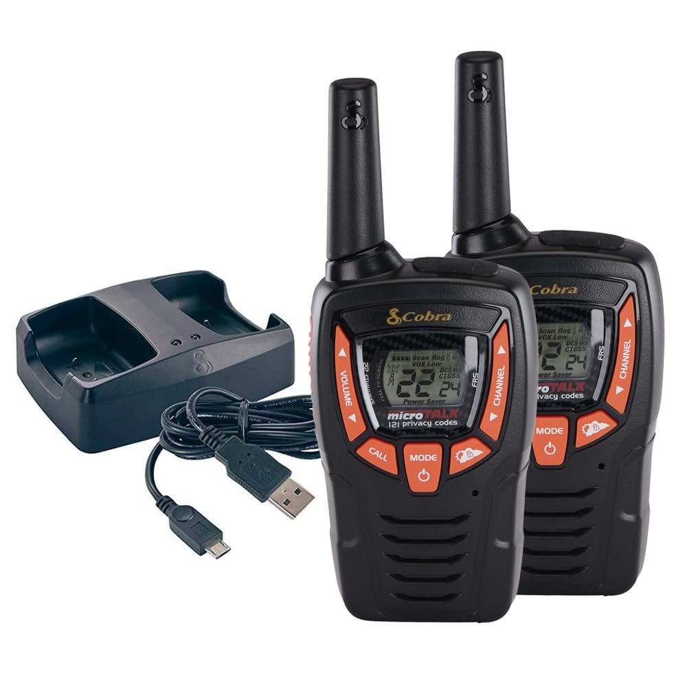 Foto 2 pulgar | Walkie Talkies Cobra Acxt390 Recargables, 2 Canales, 37 Mm - Venta Internacional.