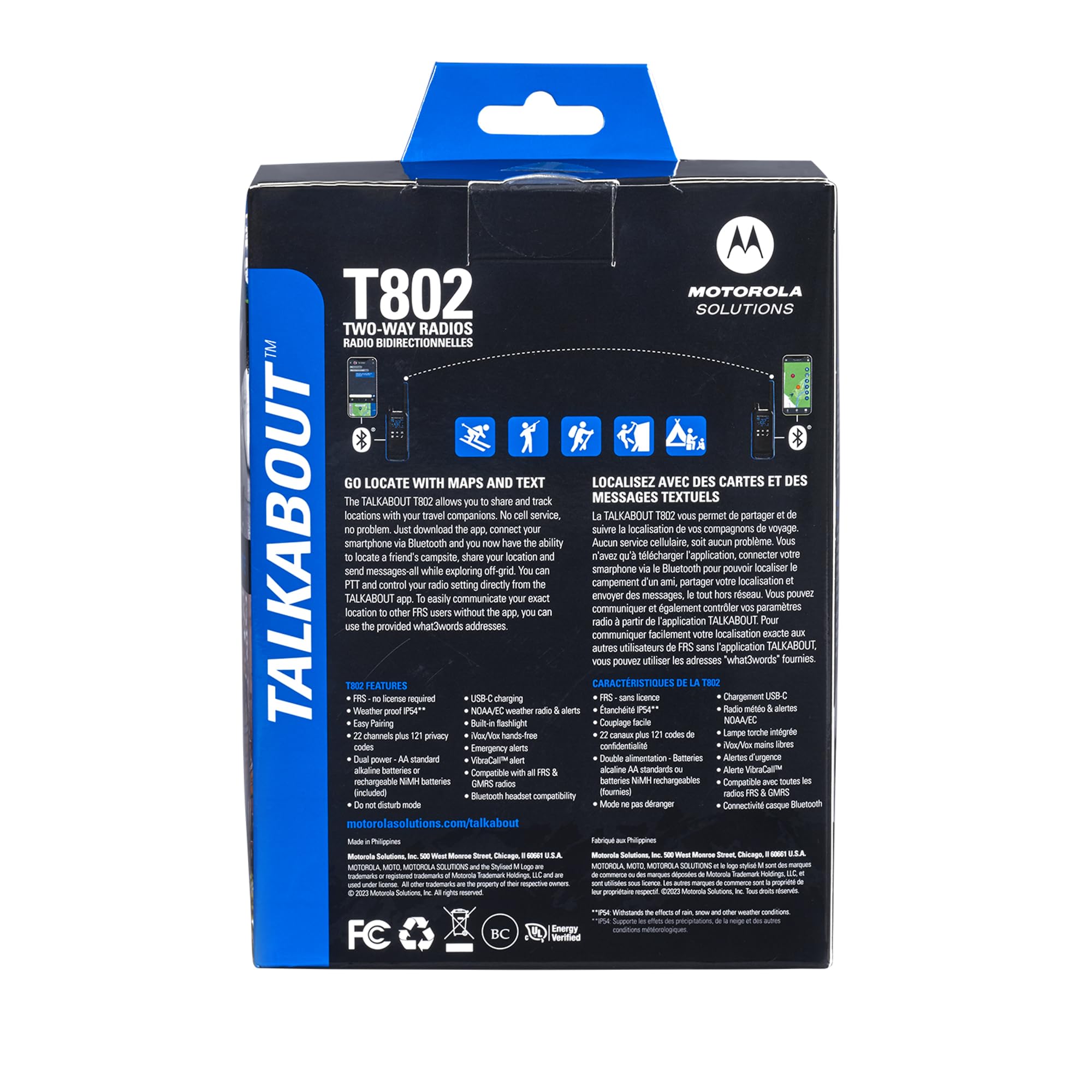 Foto 5 pulgar | Radios Bidireccionales Motorola Solutions T802 Talkabout 35 Mile - Venta Internacional.