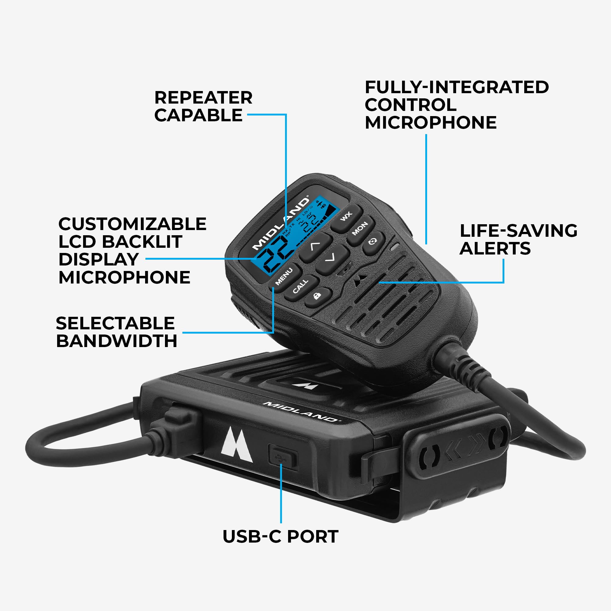 Foto 6 | Radio Bidireccional Midland Mxt275vp4-15 W Gmrs Micromobile  - Venta Internacional.