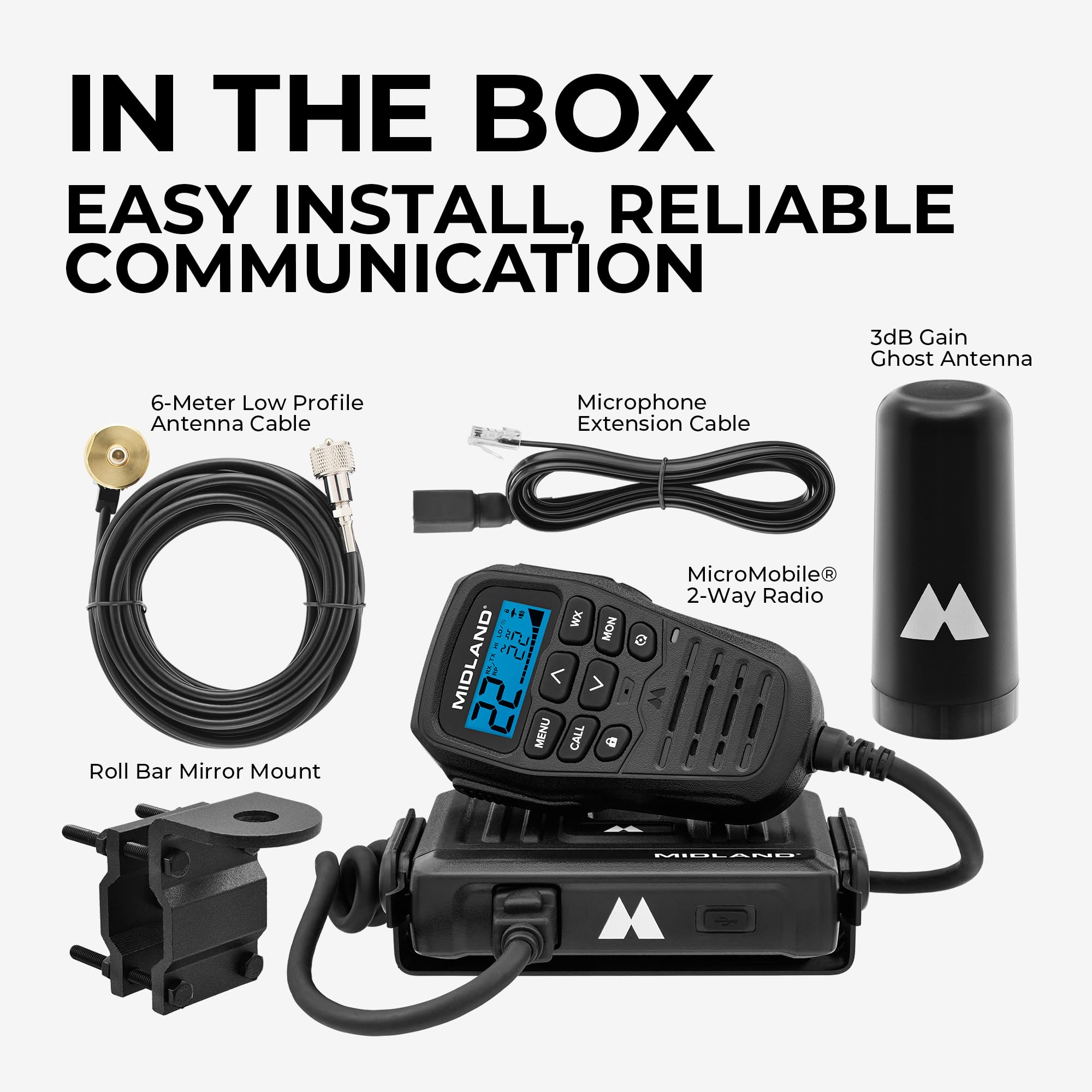 Foto 7 | Radio Bidireccional Midland Mxt275vp4-15 W Gmrs Micromobile  - Venta Internacional.