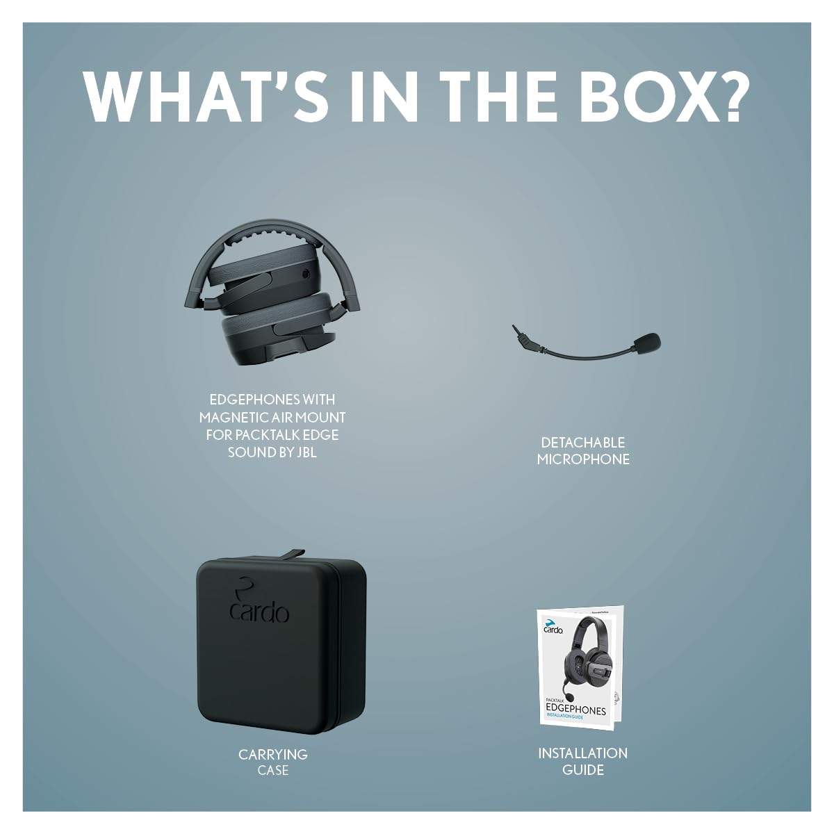 Foto 4 pulgar | Intercomunicadores Para Motocicletas Cardo Packtalk Edgephones - Venta Internacional.