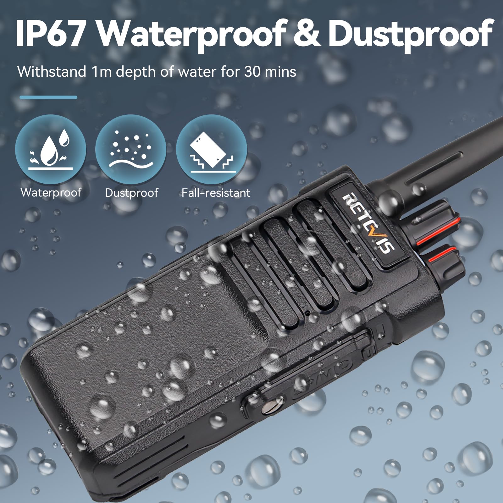 Foto 5 pulgar | Radio Bidireccional Retevis Rt29d Dmr Con Cargador Impermeable, Paquete De 6 - Venta Internacional.