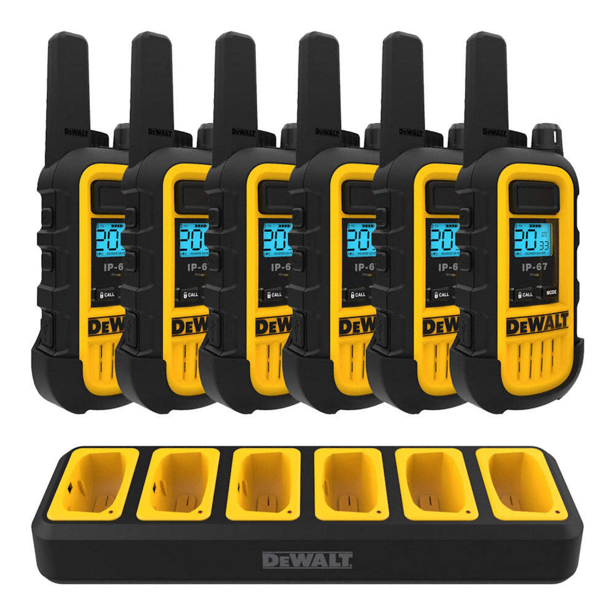 Foto 2 pulgar | Walkie Talkies Dewalt Dxfrs300  1 W  Impermeable  Paquete De 6 Con Cargador - Venta Internacional.