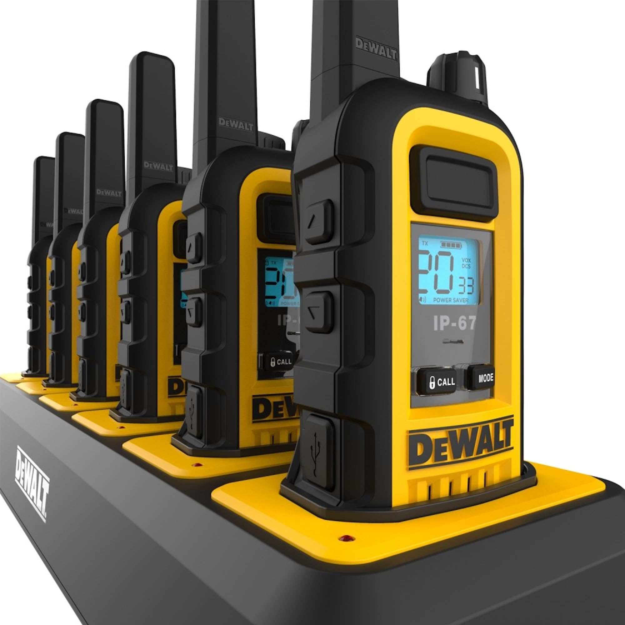 Foto 7 pulgar | Walkie Talkies Dewalt Dxfrs300  1 W  Impermeable  Paquete De 6 Con Cargador - Venta Internacional.