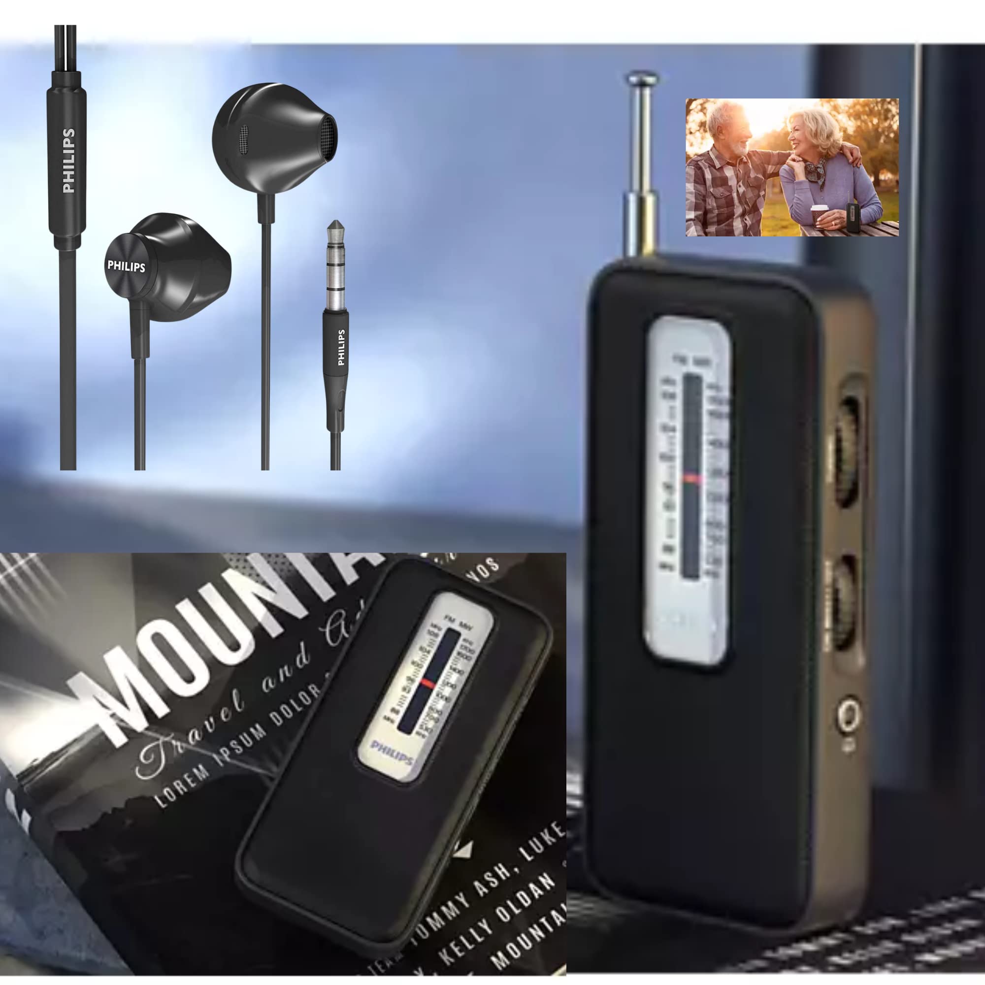 Foto 6 pulgar | Radio De Bolsillo Philips Am/fm Que Funciona Con Pilas Y Auriculares - Venta Internacional.