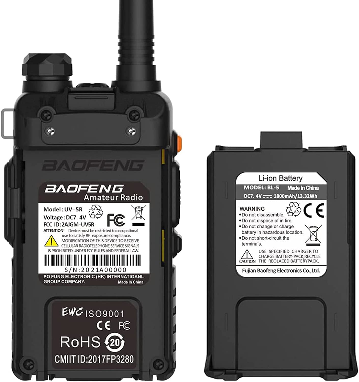 Foto 3 | Radio Bidireccional Baofeng Uv-5r  Radioaficionado Portátil (paquete De 4  Negro) - Venta Internacional.