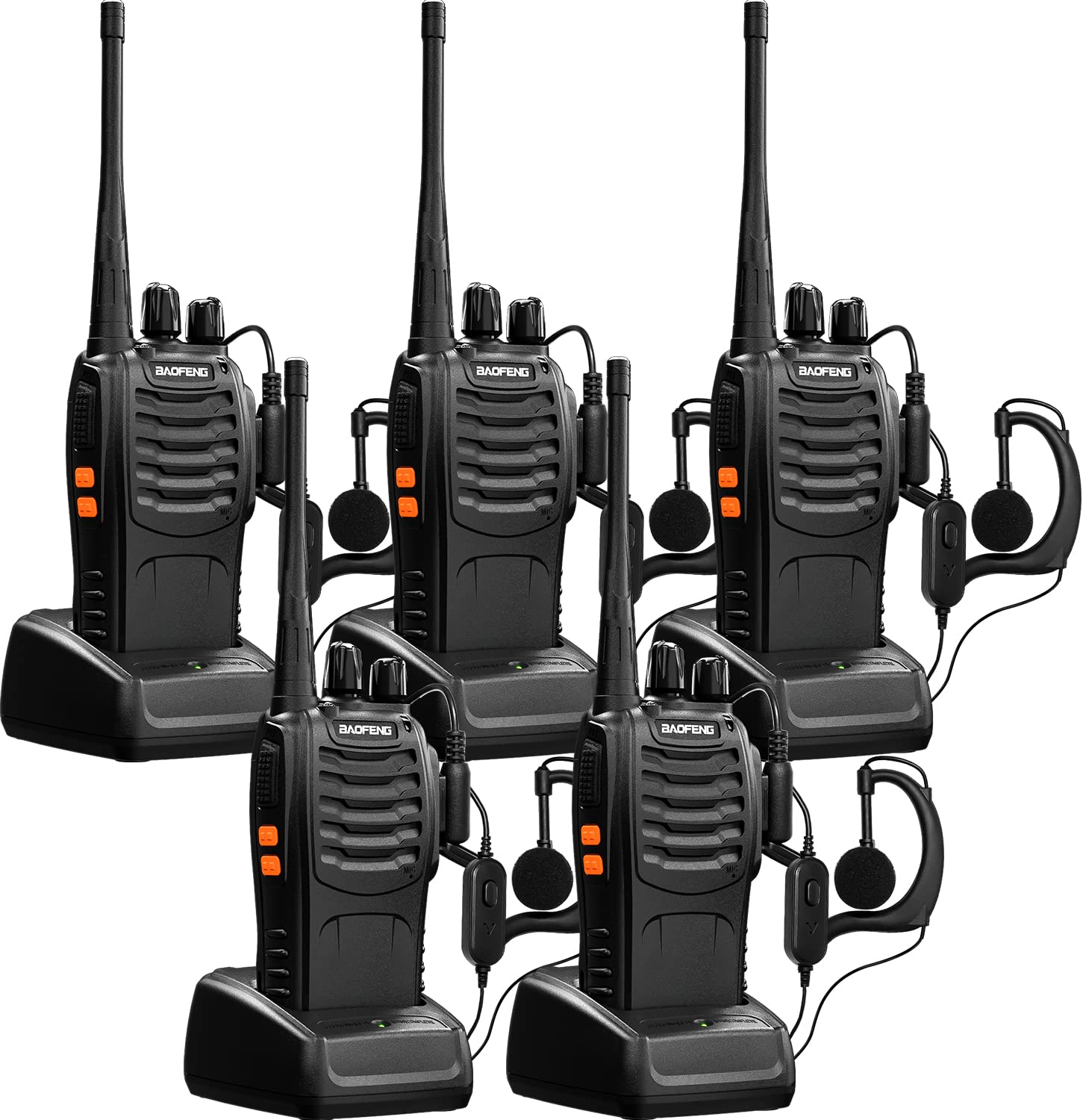 Foto 2 pulgar | Walkie Talkies Baofeng Bf-888s De Largo Alcance  Paquete De 5 Con Auricular - Venta Internacional.