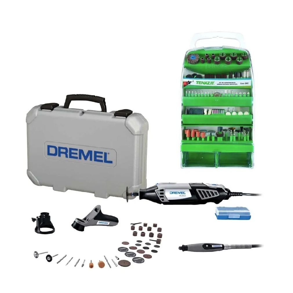 Mototool Dremel 4000 con 3 Aditamentos + 236 Accesorios