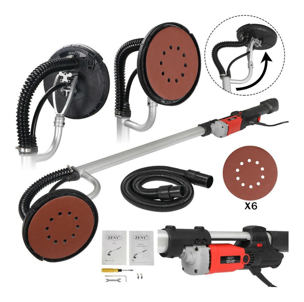 Lijadora De Pared Seca De Gran Potencia 800w Comercial