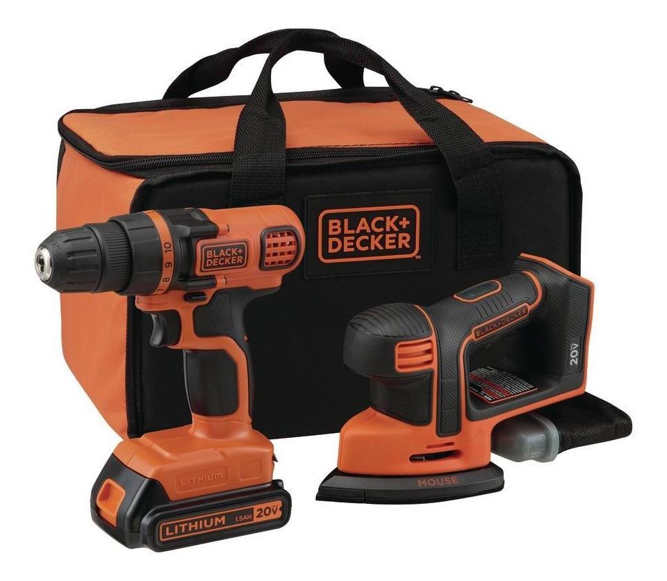 Kit De Taladro Black+Decker Y Lijadora 20v