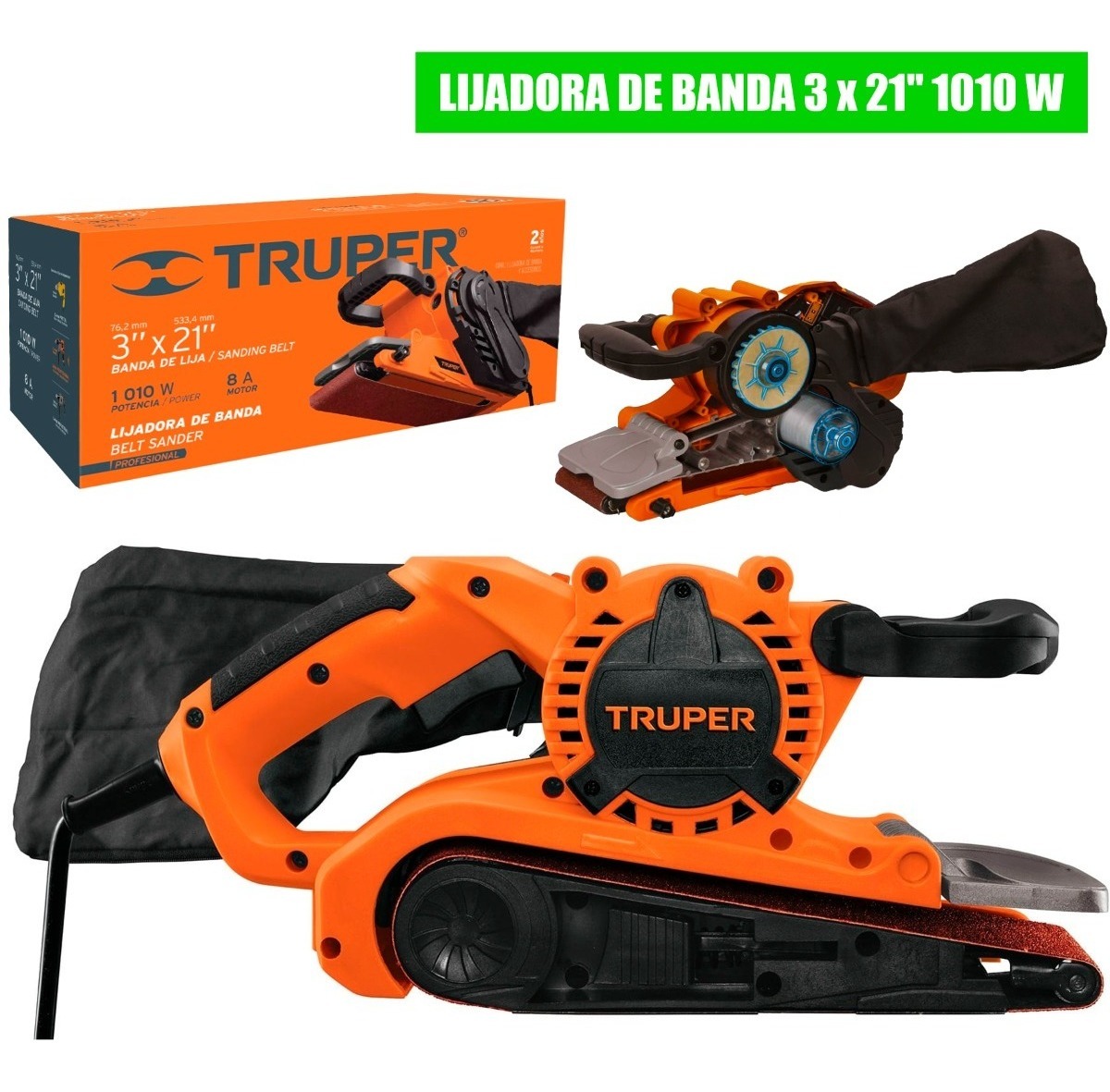 Foto 2 pulgar | Lijadora Banda Liba-3x21a2 Naranja 60hz 120v Truper 13448