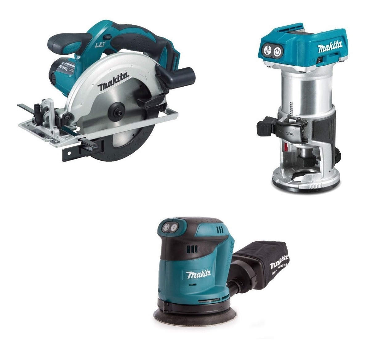 Sierra Lijadora Y Router Inalámbrico Makita Dlx3165st 18 V