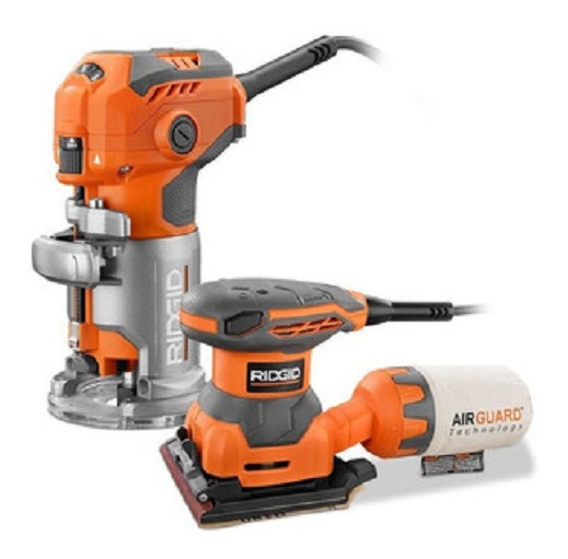 Router Ridgid 1.5 Hp Con Lijadora De 1/4 Nueva En Caja