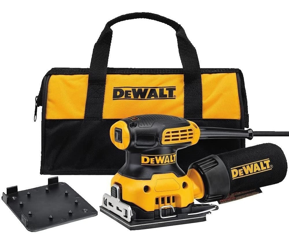 Dewalt Lijadora De Palma 1/4 Hoja Con Mochila 2.3amp 120v Ev