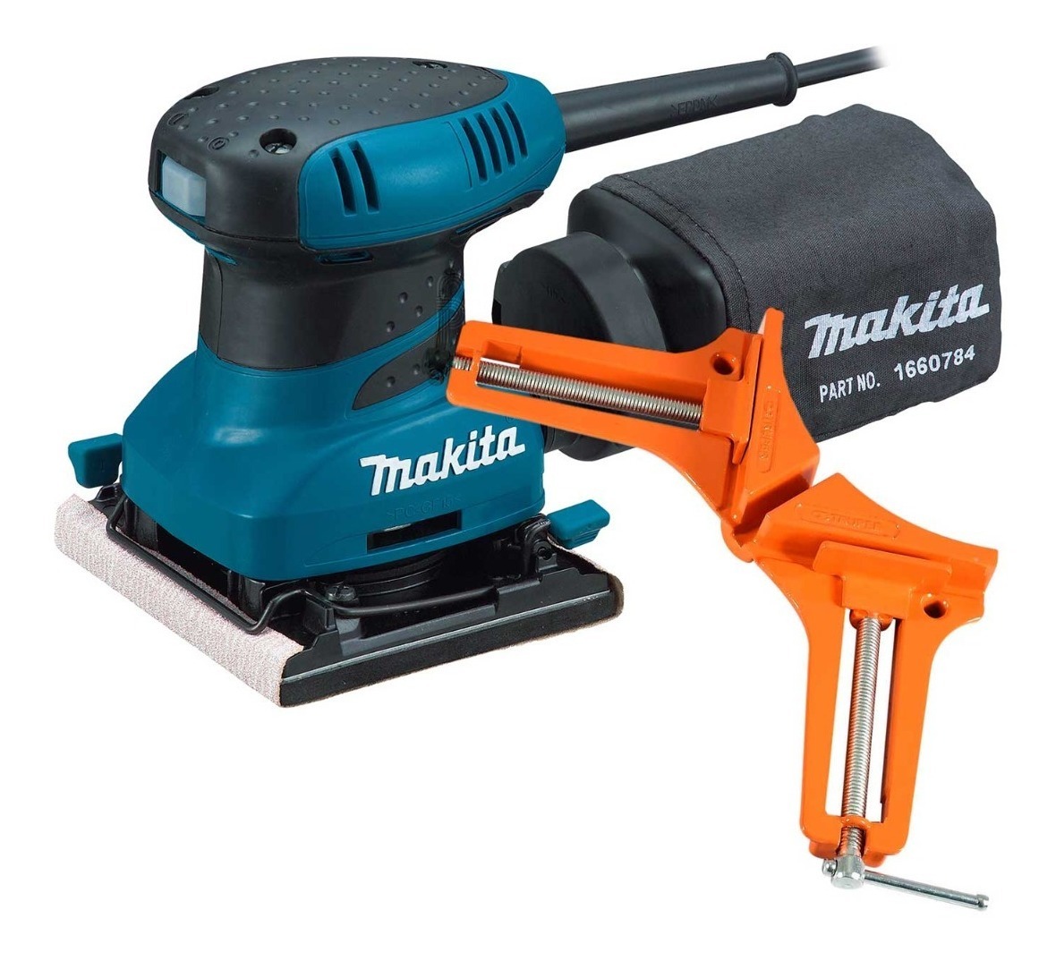 Lijadora Orbital Makita Bo4556 200w + Prensa Esquinera