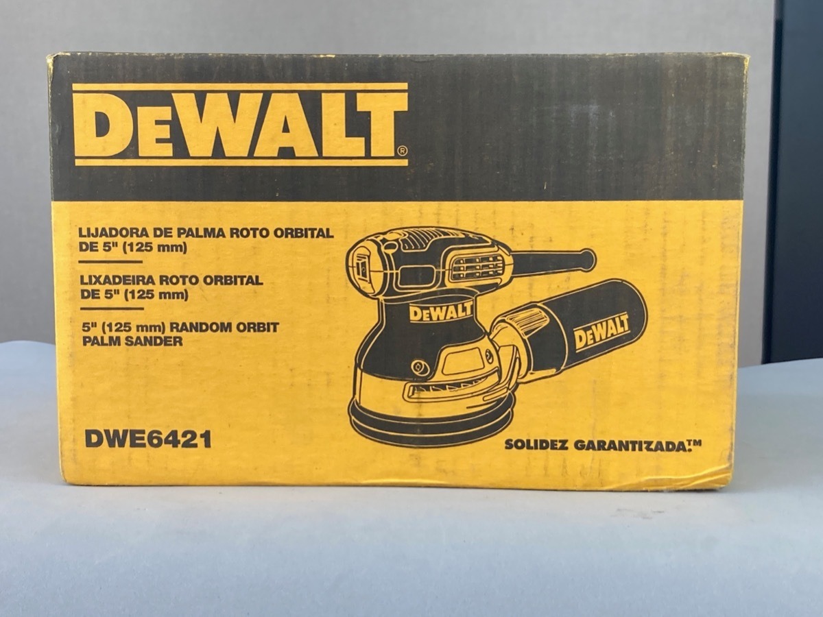 Lijadora   Roto Orbital Dewalt Dwe6421  Amarilla 50hz/60hz