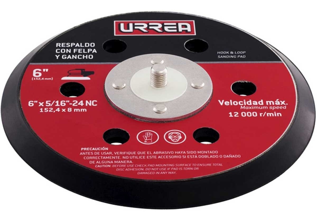 Respaldo Base Disco Repuesto Lijadora Up861a 12000 Rpm Urrea