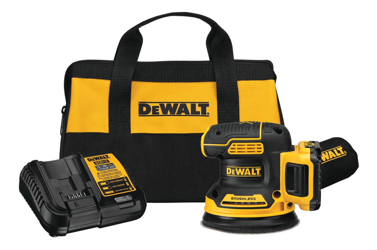 Lijadora Roto Orbital 5''xr 20v Max +bat 2ah Dewalt Dcw210d1