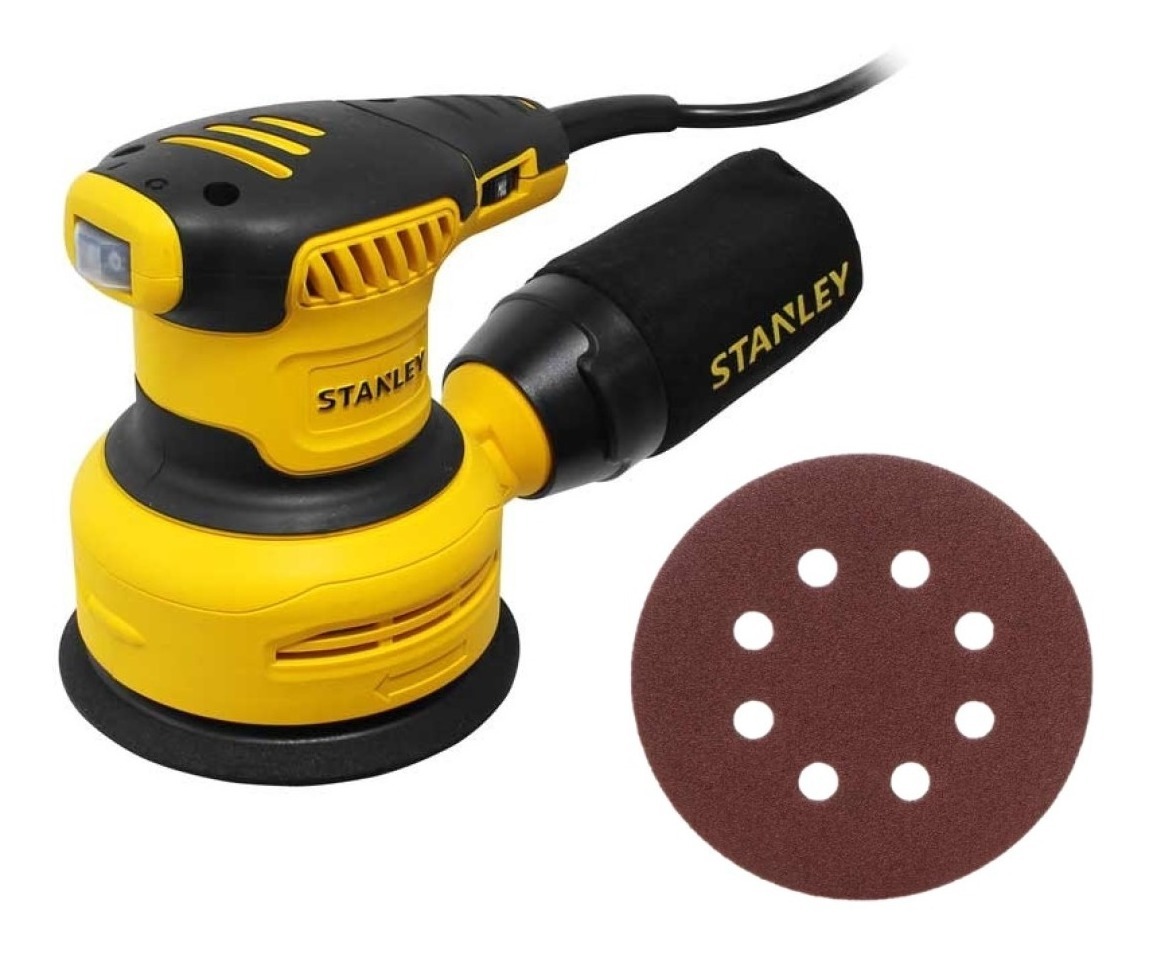 Lijadora Roto Orbital 5 Pulg 5 Vel Stanley Madera Ss30 L190