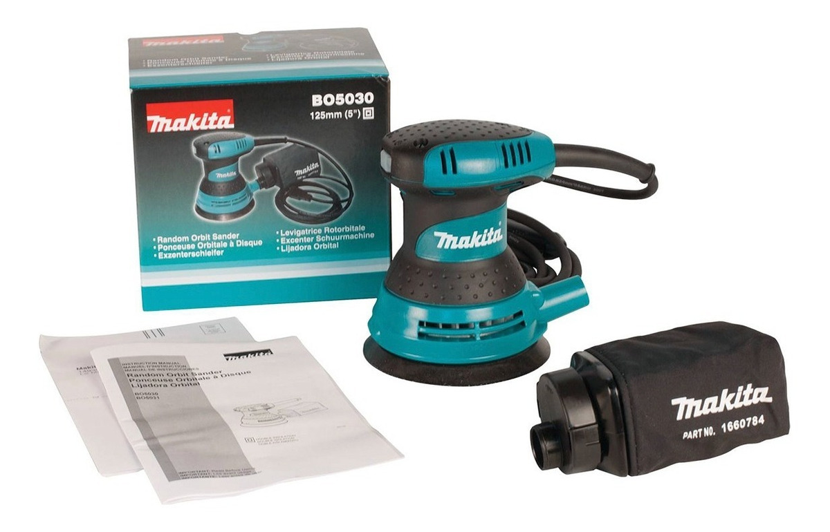 Lijadora De 5  Con Órbita Aleatoria 300 W Makita Bo5030