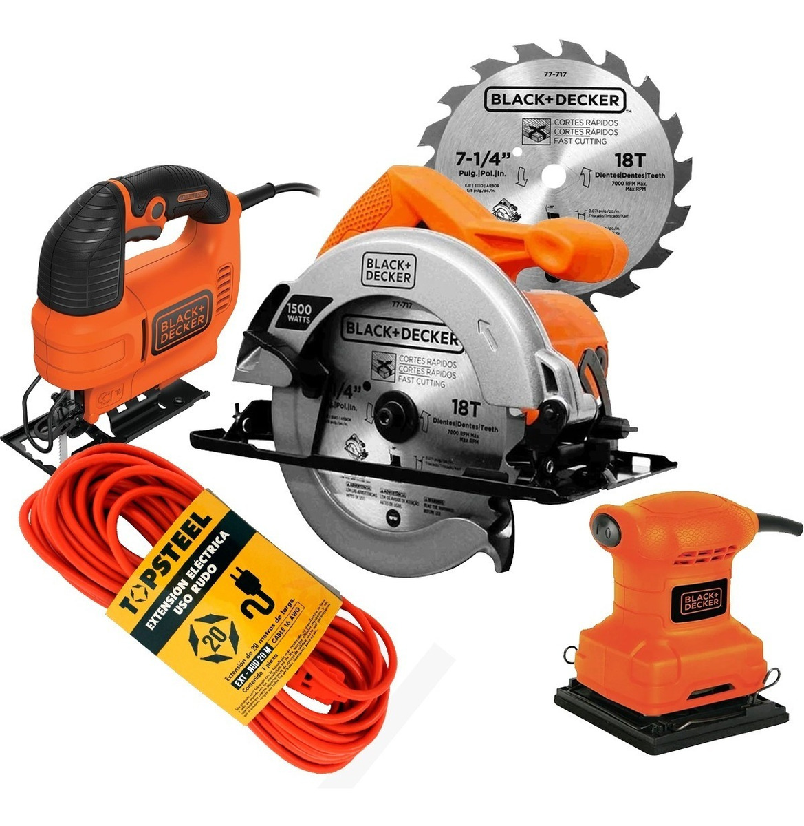 Kit Carpintero Black+Decker Herramientas Eléctricas