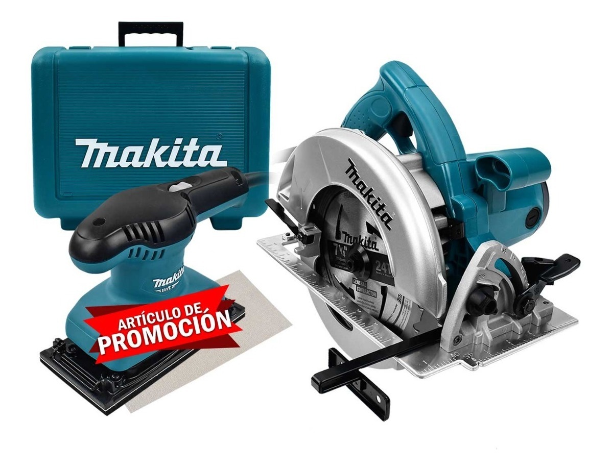 Sierra Circular Makita 5007nk Disco 7 1/4 Pulg + Lijadora