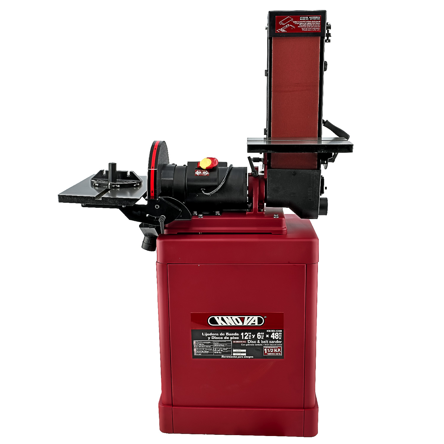 Foto 2 | Lijadora de Banda y Disco Knova 12'' X 6'' X 48'' 1-1/2 H.p Velocidad  762 M/min