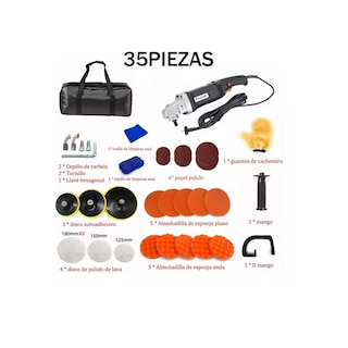 Foto 2 | Kit 35 Piezas Pulidora Para Autos Pulido Lijado Eo Safe Imports Esi-15156 Negro