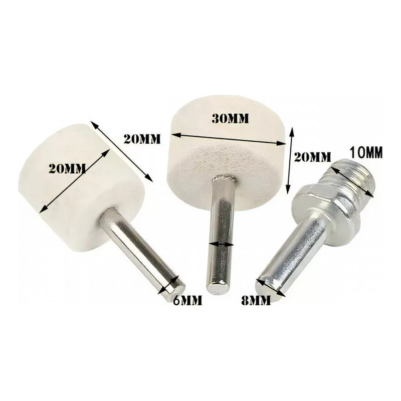 Foto 4 | Kit De Pulido Para Perforar Aluminio De Acero Inoxidable De 8 Piezas - Venta Internacional.