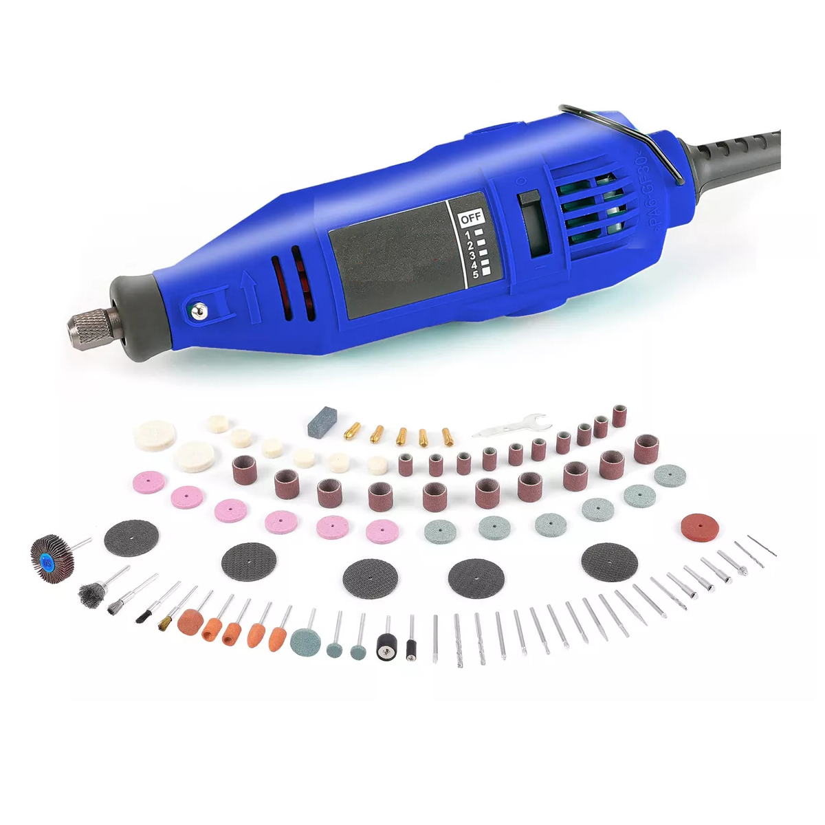 Foto 2 pulgar | Minitaladro Esmeril 135w con Accesorios Eo Safe Imports ESI-17228 Azul