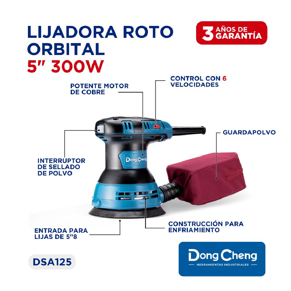 Foto 5 pulgar | Lijadora Rotorbital Industrial 5' Dongcheng 300 W