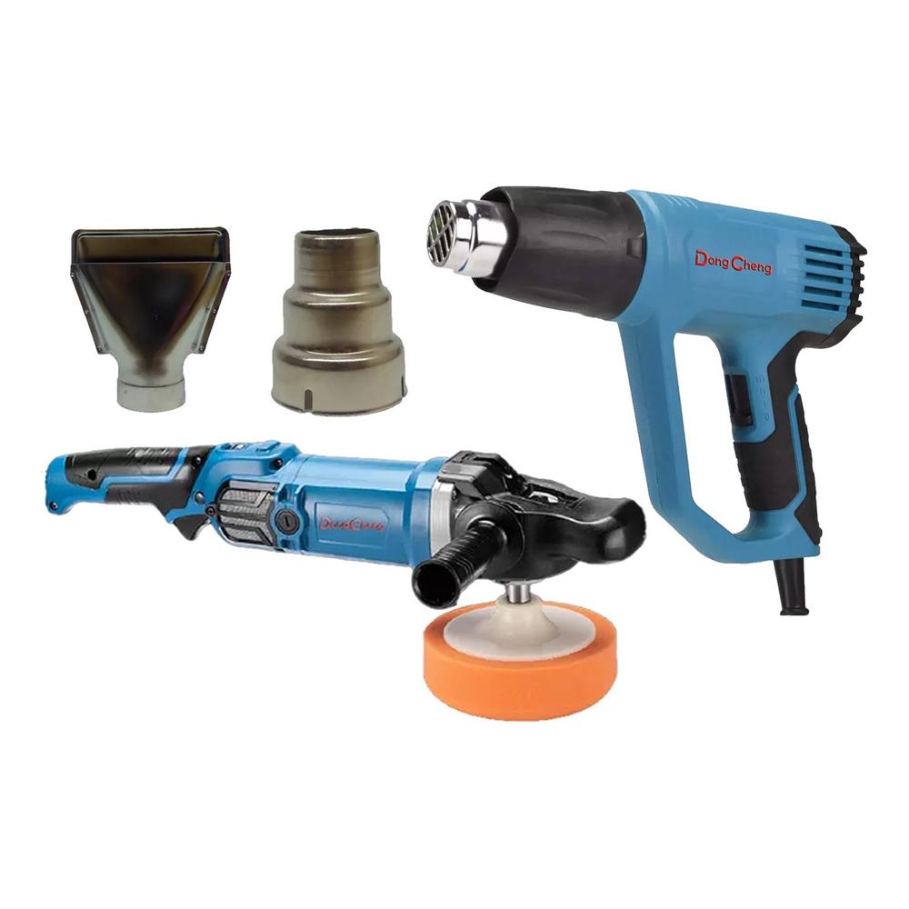 Foto 1 | Combo De Pulidora Industrial+ Pistola De Calor Dongcheng