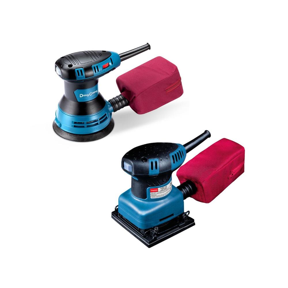 Lijadora Orbital Dongcheng 1/4 Hoja + Lijadora Rotorbital 5´