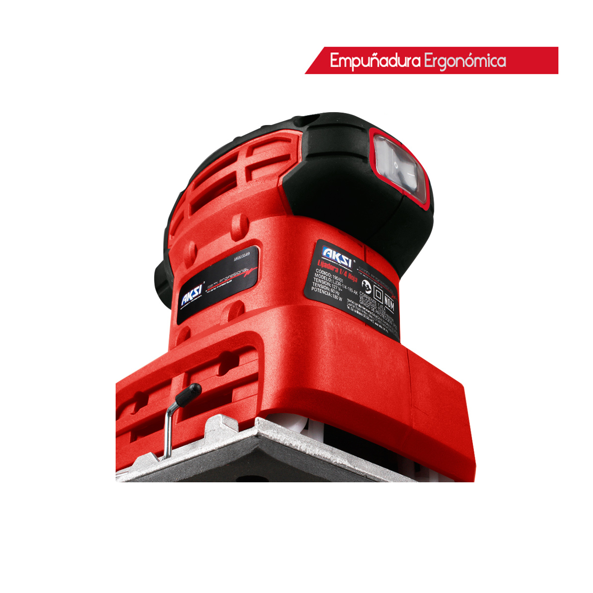 Foto 5 pulgar | Lijadora Aksi 180w para Hoja 1/4 Profesional