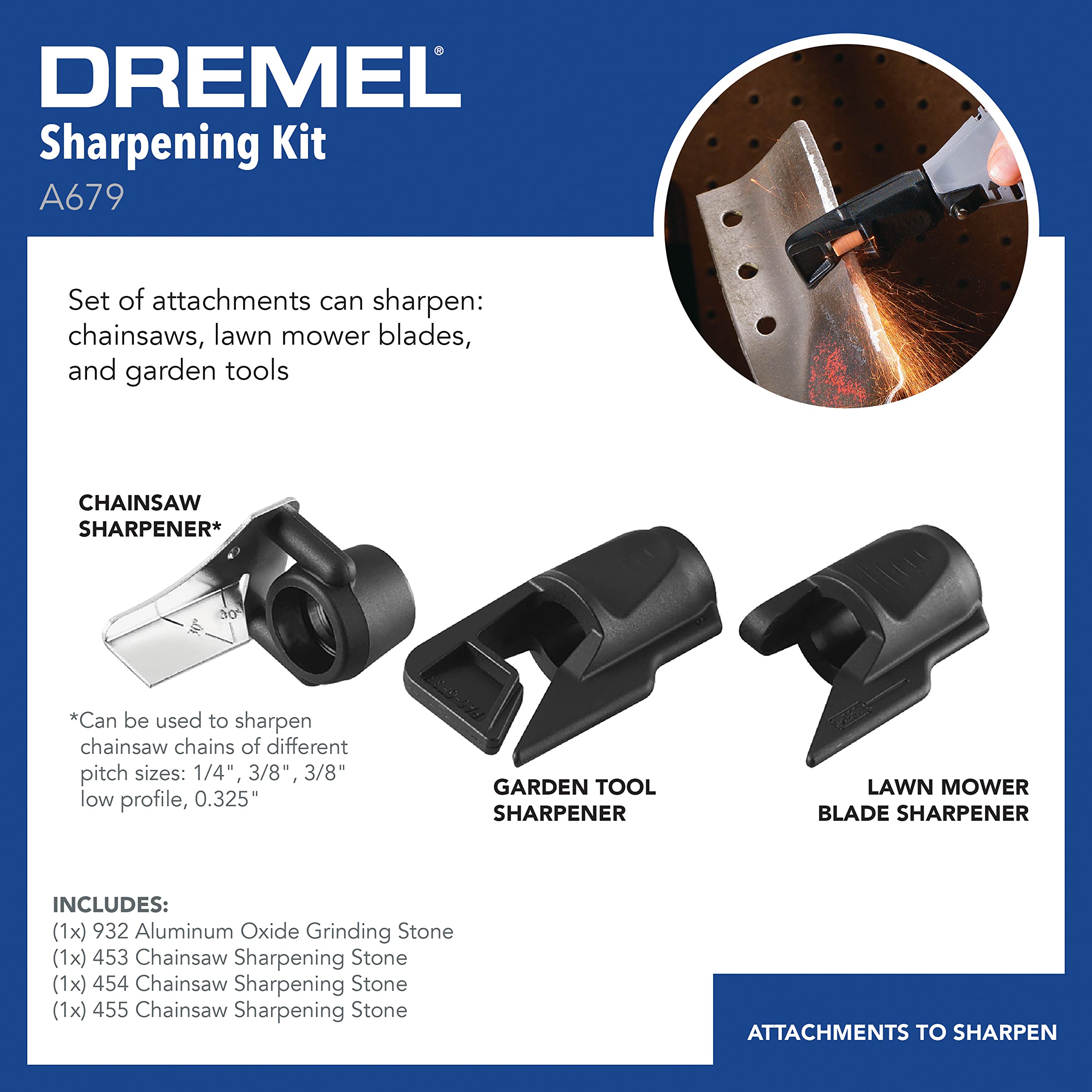 Foto 4 pulgar | Kit De Accesorios Afiladores Dremel A679-02 Para Herramientas De Jardinería - Venta Internacional.