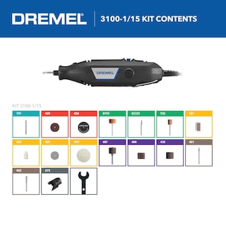 Foto 2 | Kit De Herramientas Rotativas Dremel 3100-1/15 De Velocidad Variable Con 1 Accesorio - Venta Internacional.
