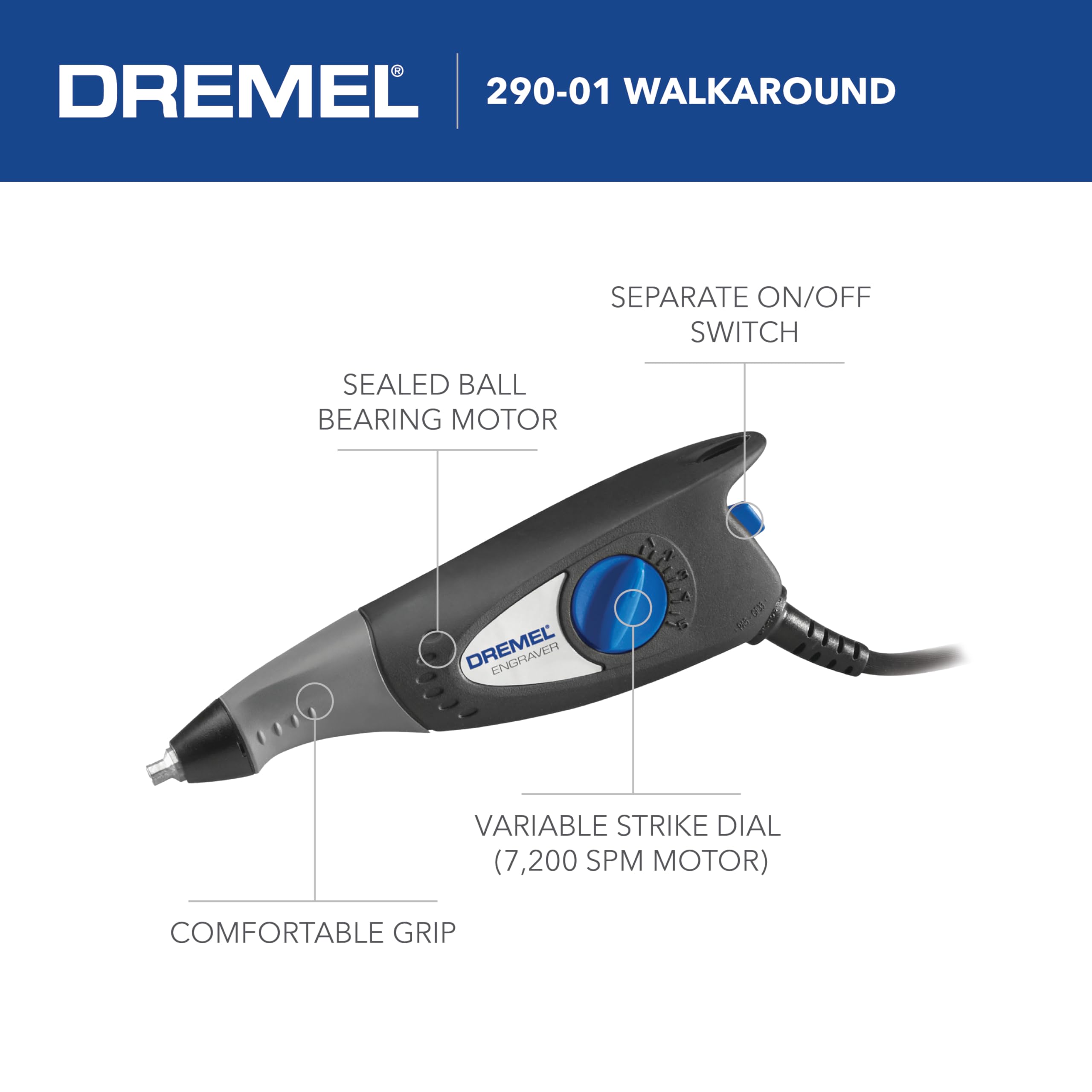 Foto 4 pulgar | Herramienta Rotativa Grabadora Dremel 120 V Con Plantillas Para Bricolaje - Venta Internacional.